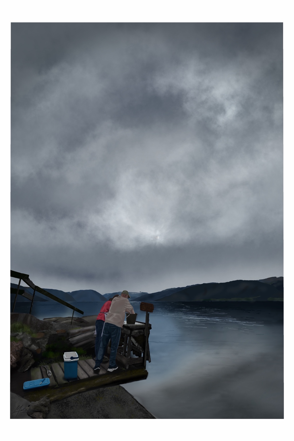 By the water at Tveit